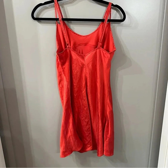 Victoria's Secret Silk Red Slip Dress Chemise Dress Size Medium - Picture 5 of 5
